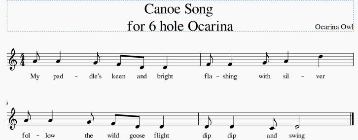 Canoe Song