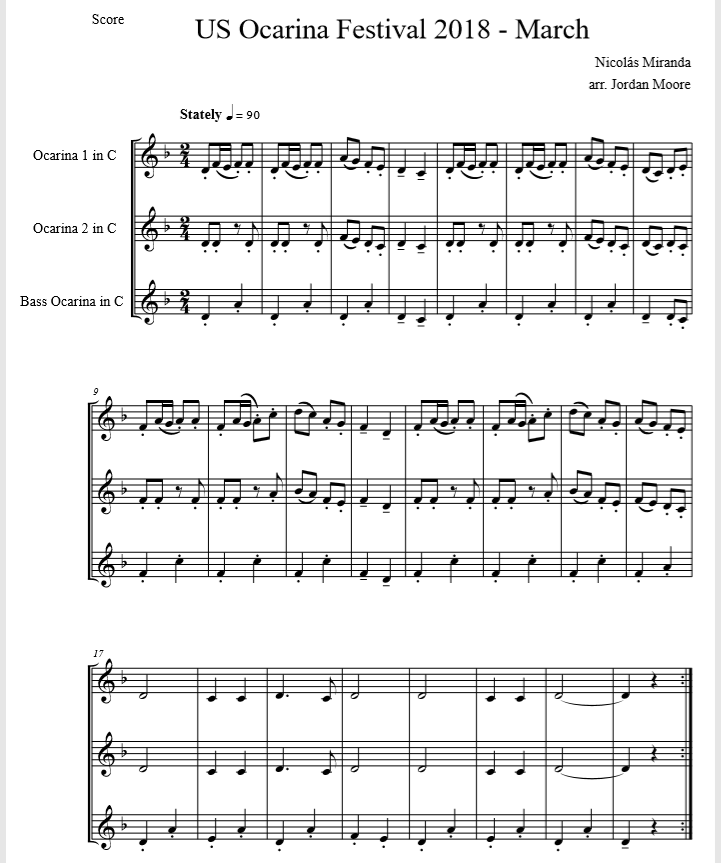 US Ocarina Festival 2018 - March